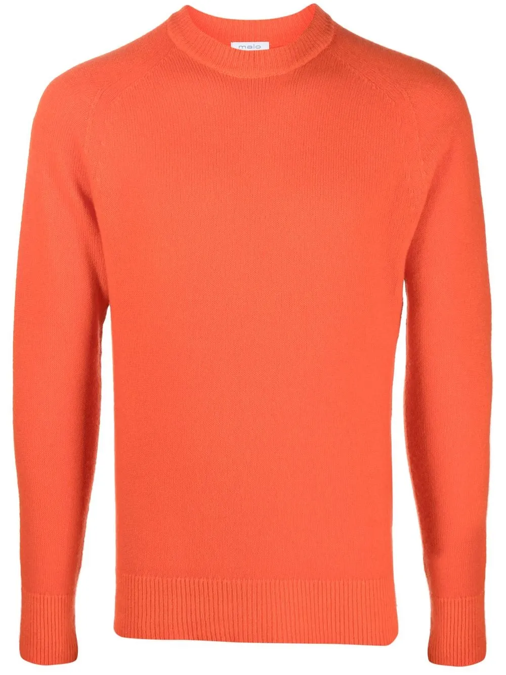Malo mock-neck knit jumper - Orange