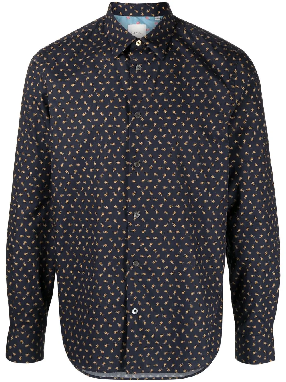 Paul Smith camisa con estampado de cámara - Negro