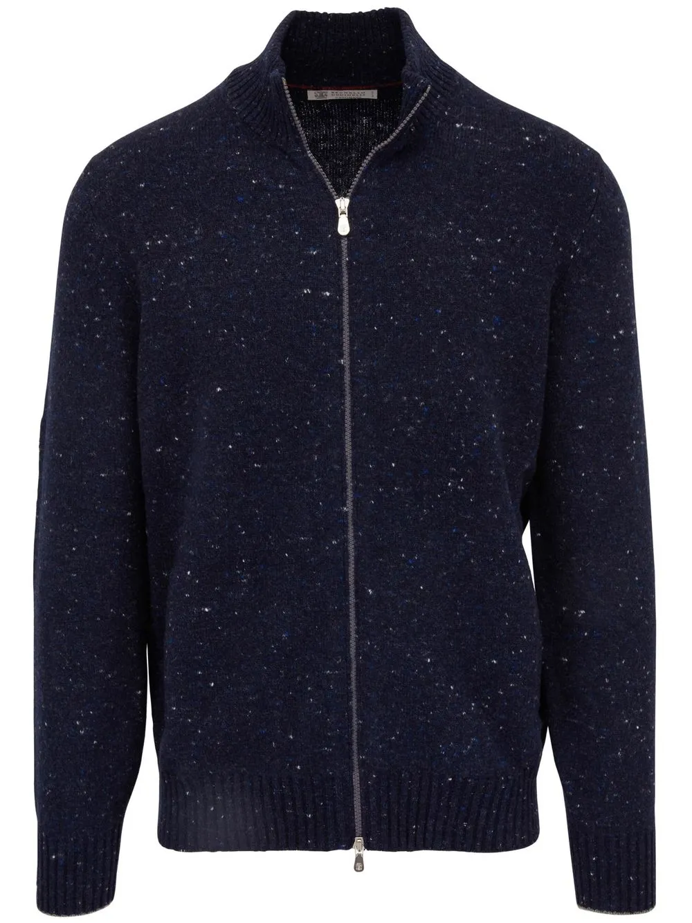 Brunello Cucinelli front-zip fastening knit cardigan - Azul
