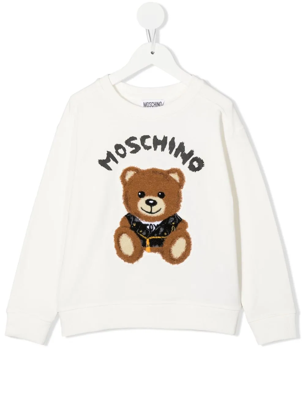 Moschino Kids sudadera con motivo Teddy Bear - Blanco