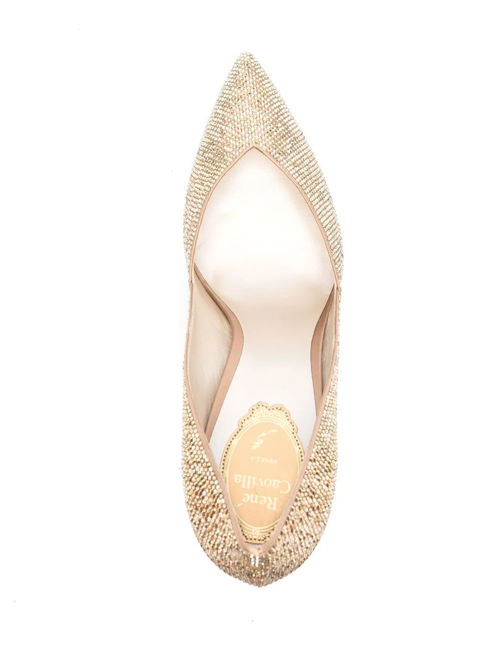 Ren Caovilla Vivienne Mm Crystal Embellished Pumps Farfetch