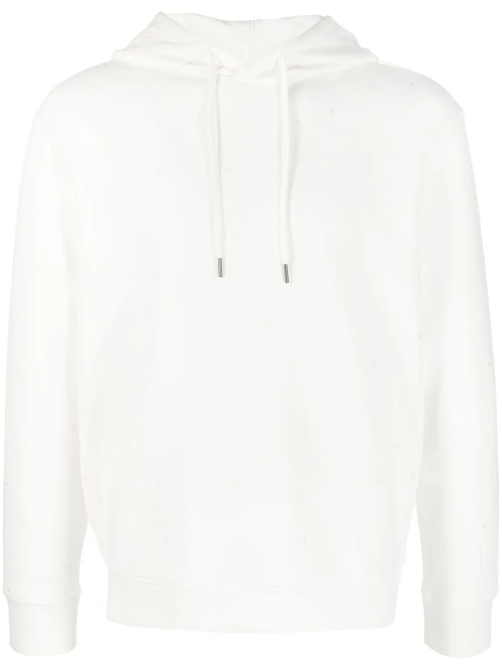 Emporio Armani hoodie con logo bordado - Blanco
