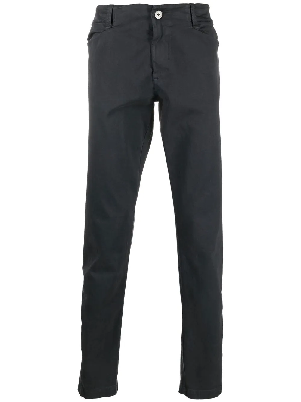 Transit slim-cut stretch-cotton trousers - Grey