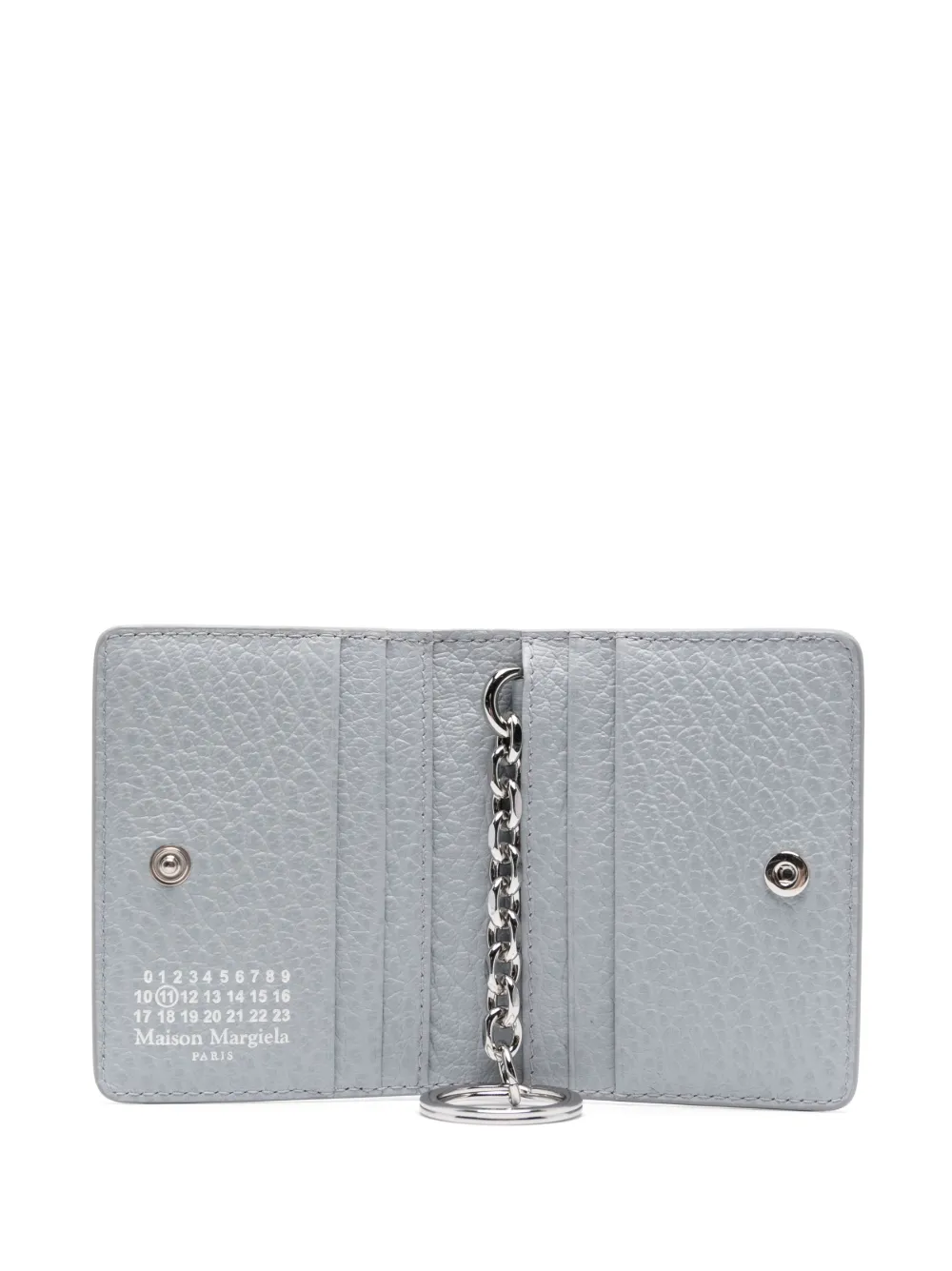 Maison Margiela Four Stitch Leather Card Holder Blue Farfetch Uk