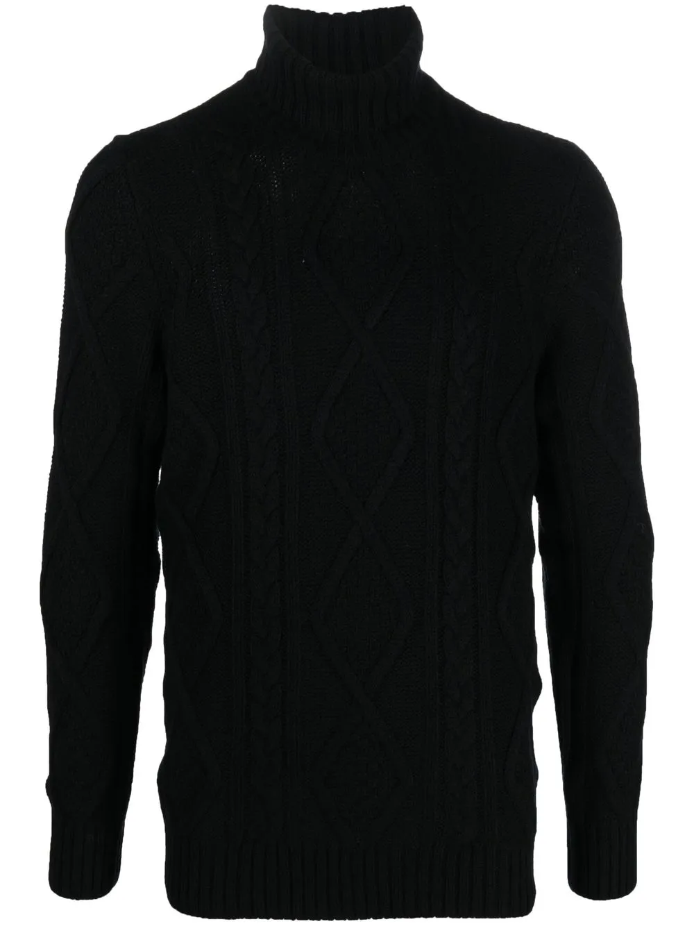 Tagliatore Cable Knit Roll Neck Jumper Farfetch