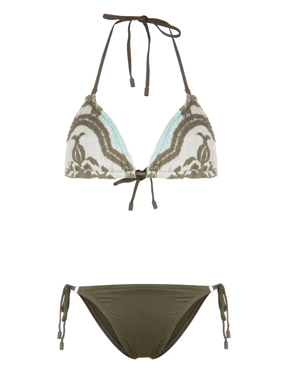 ZIMMERMANN Jude Mini Triangle Towel Bikini Farfetch