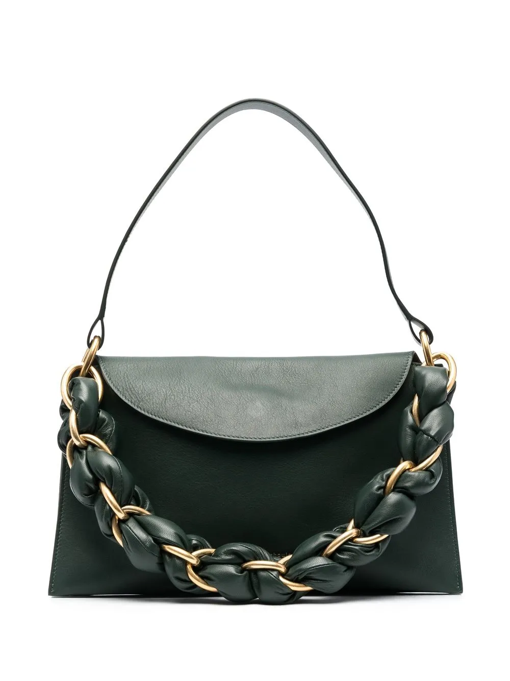 Proenza Schouler Braid leather shoulder bag - Green
