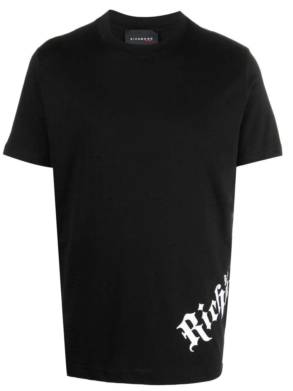 John Richmond playera con logo estampado - Negro