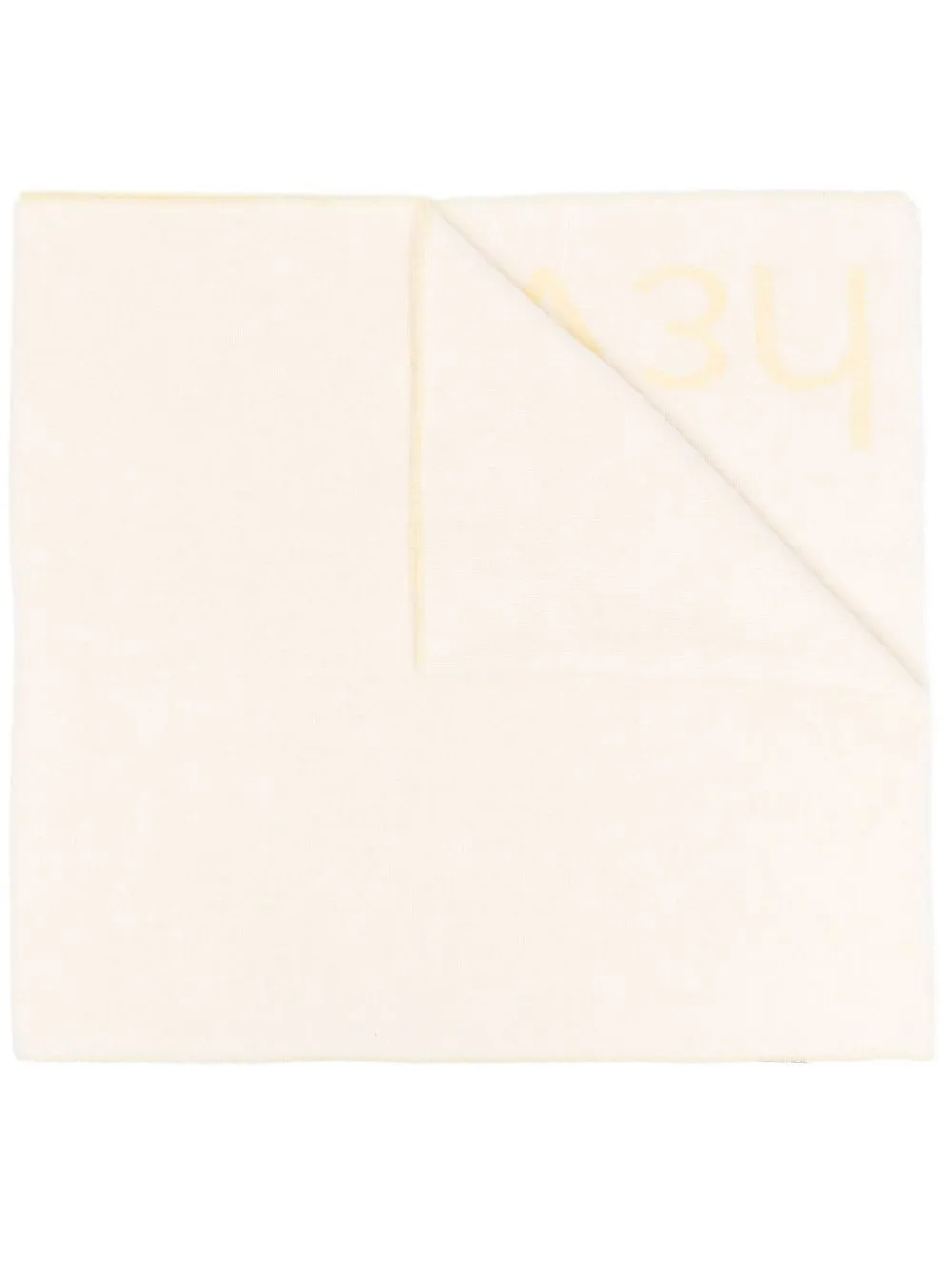 Hevo Torres Paccata logo-intarsia scarf - Yellow