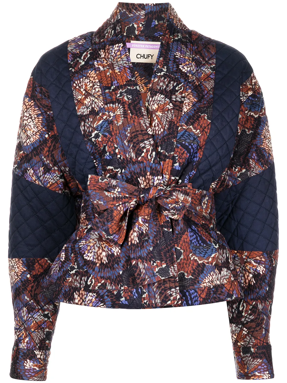 Chufy printed bomber jacket - Blue