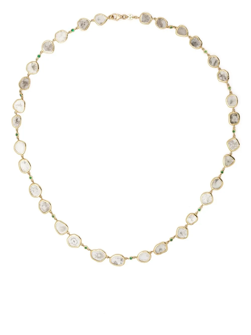 White Bird collar Diana en oro amarillo de 18kt con diamantes y esmeralda - Dorado
White Bird collar Diana en oro amarillo de 18kt con diamantes y esmeralda - Dorado