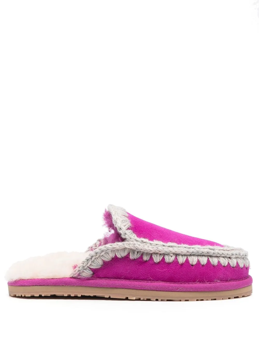 Mou suede slip-on slippers - Pink