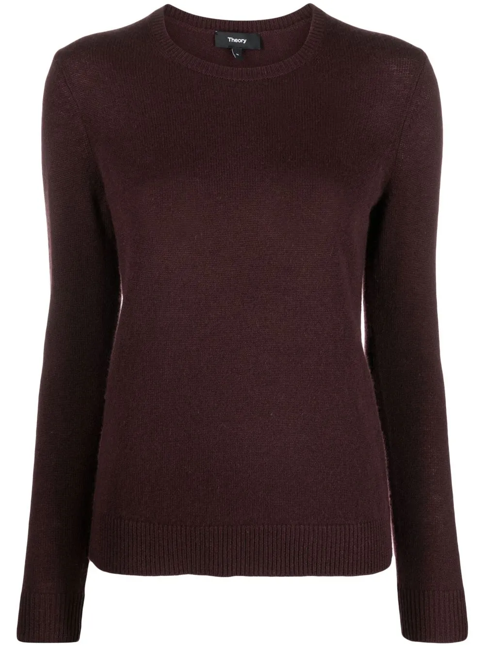 Theory top tejido con cuello redondo - Rojo
