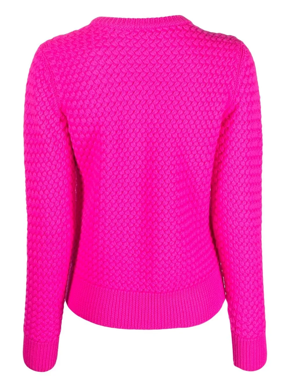 AMI AMALIA Textured Knit Merino Wool Jumper Farfetch