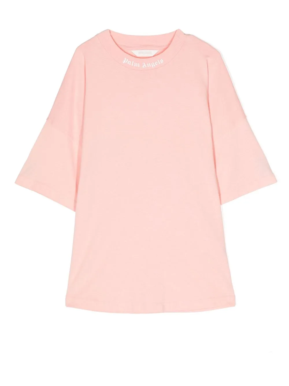 Palm Angels Kids playera con logo estampado - Rosado