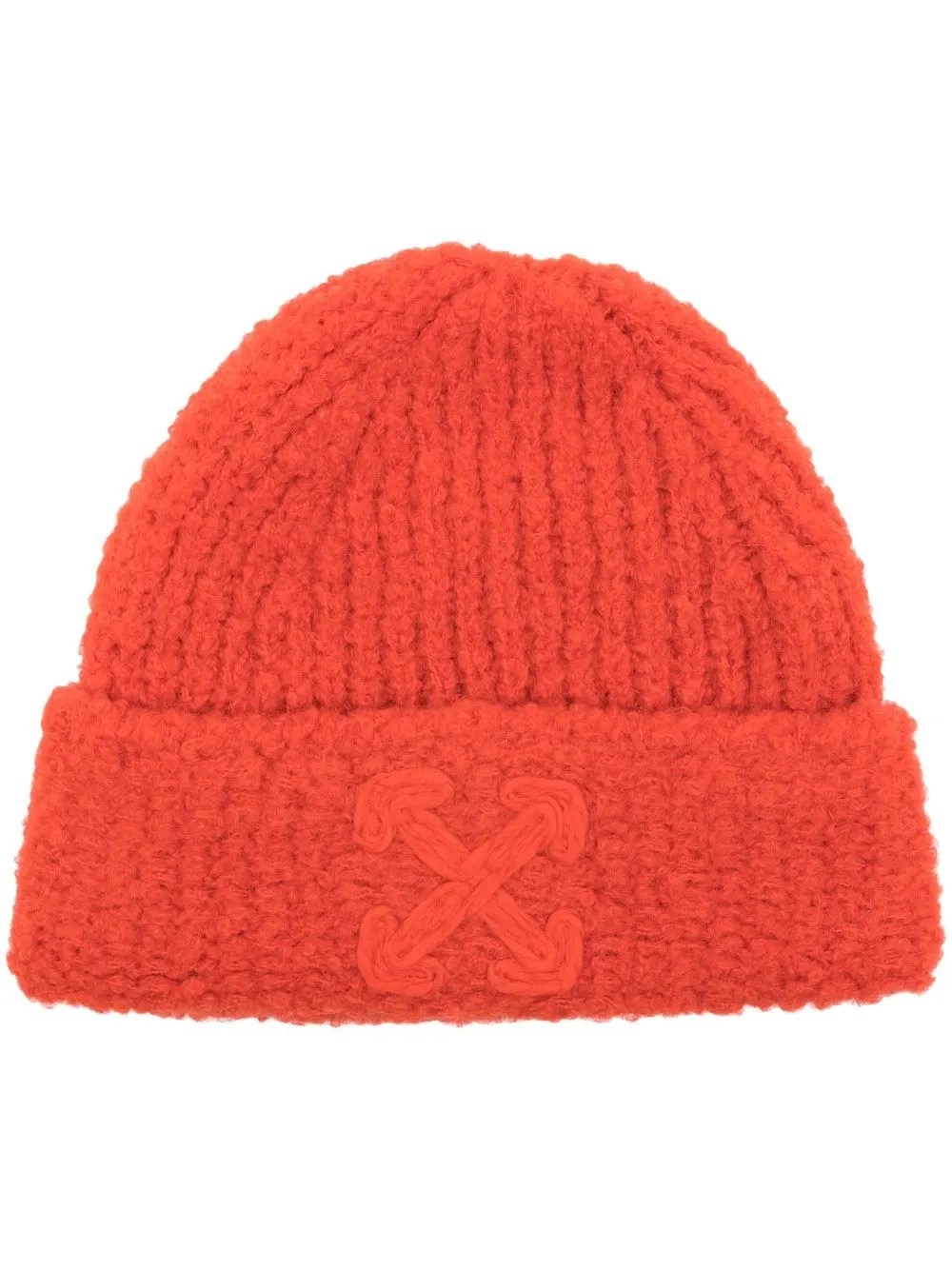 Off-White gorro tejido Arrows - Naranja