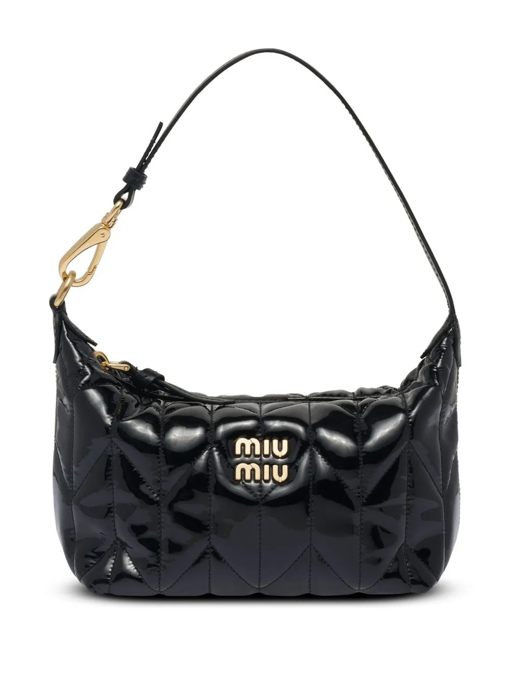 Miu Miu Quilted Logo Plaque Shoulder Bag Farfetch