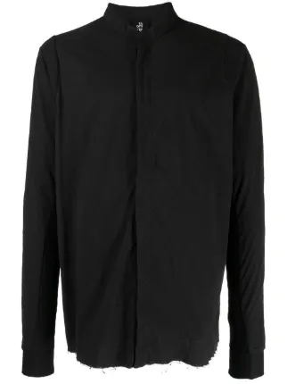 Thom Krom Band Collar Long Sleeve Shirt Farfetch