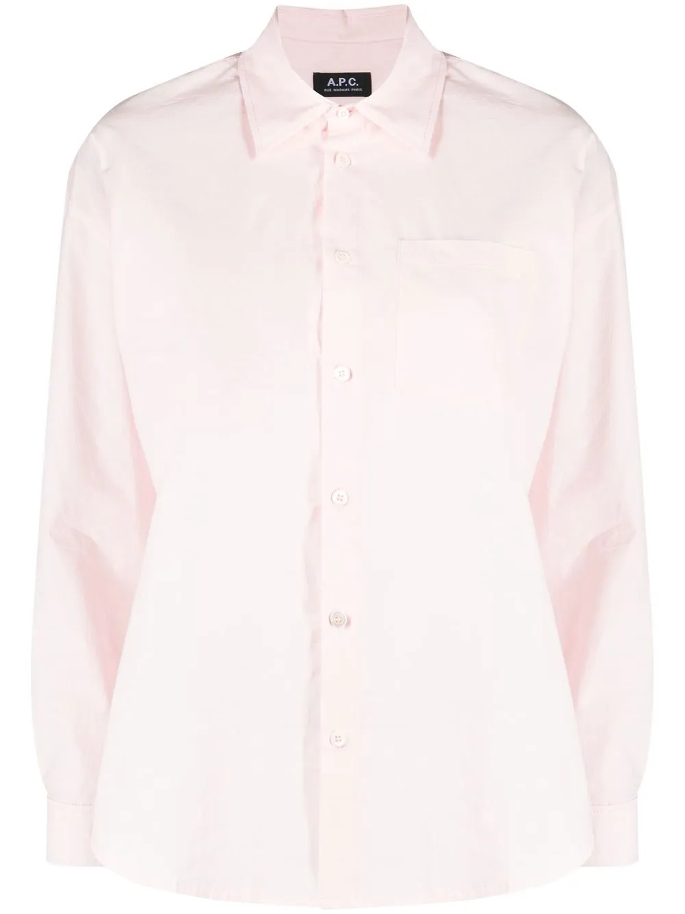 A.P.C. buttoned-up cotton shirt - Pink