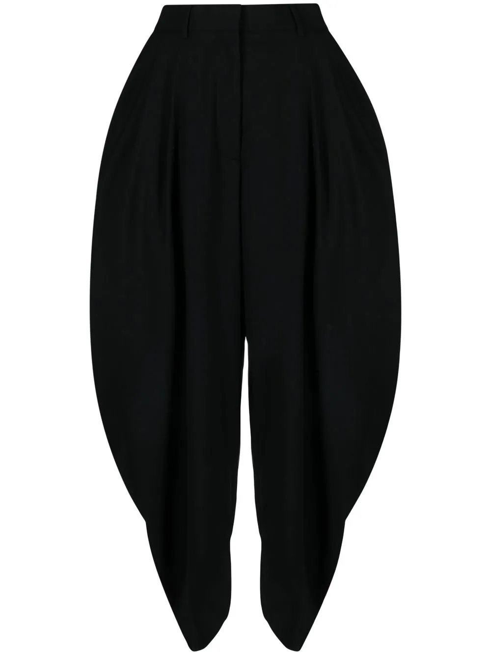 LOEWE draped wool trousers - Black