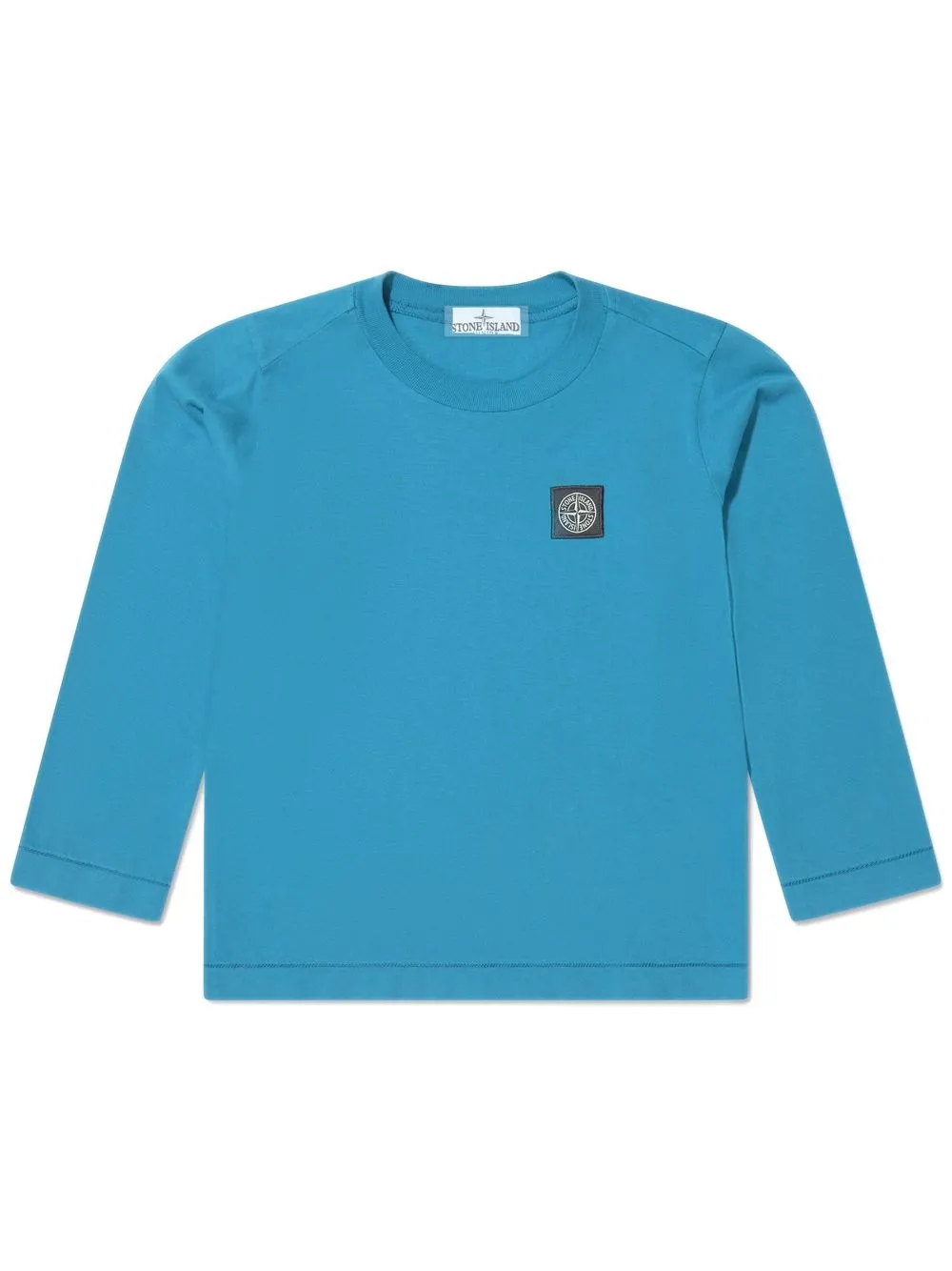 Stone Island Junior top con parche del logo - Azul