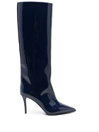 Le Silla Eva Patent Leather Boots Farfetch