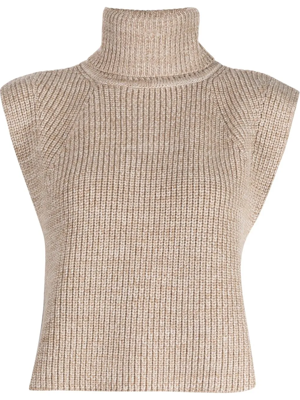 Isabel Marant Étoile chaleco de canalé Megan - Marrón