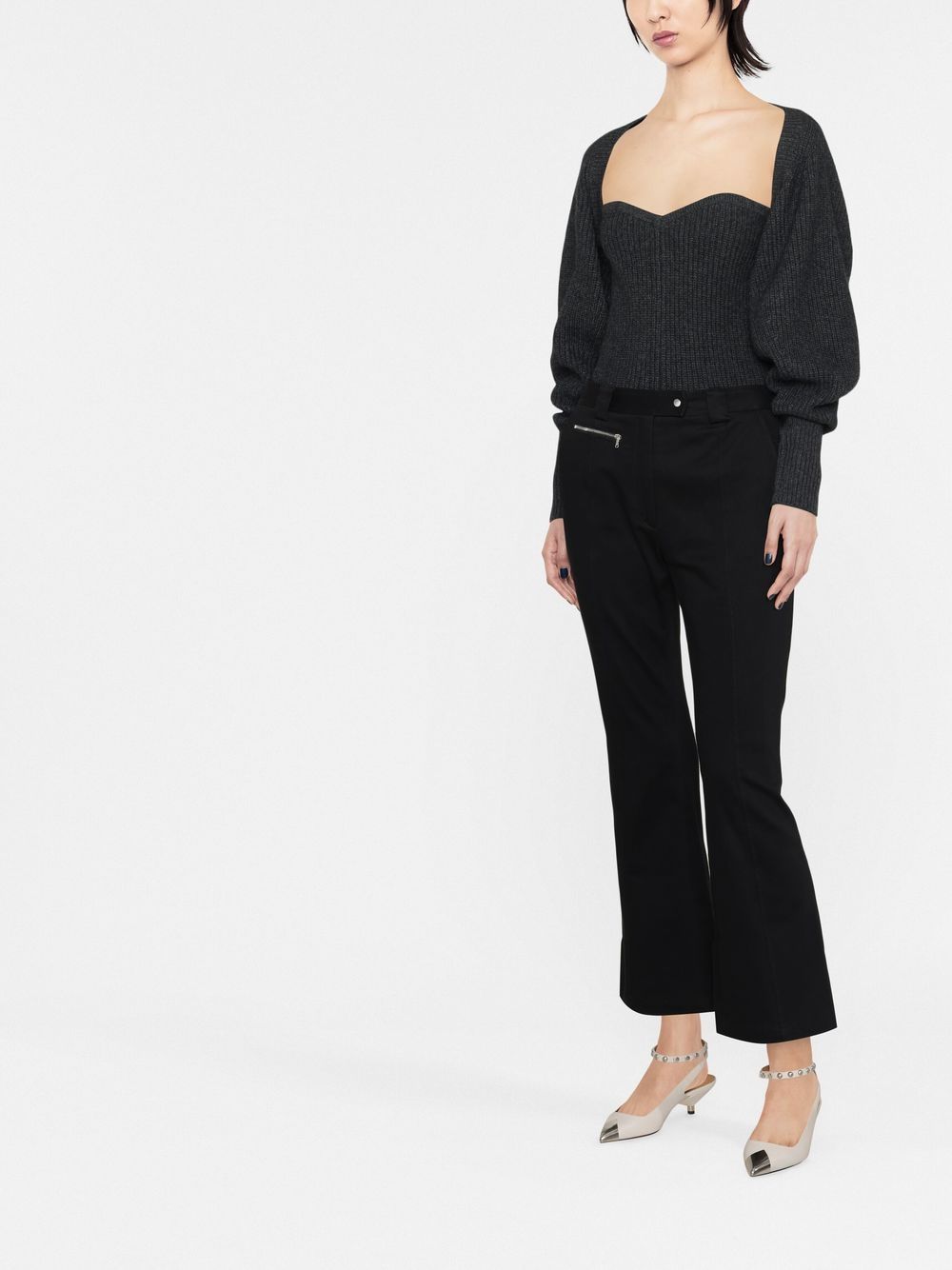 Isabel Marant Puff Sleeve Ribbed Knit Shrug Cardigan Farfetch