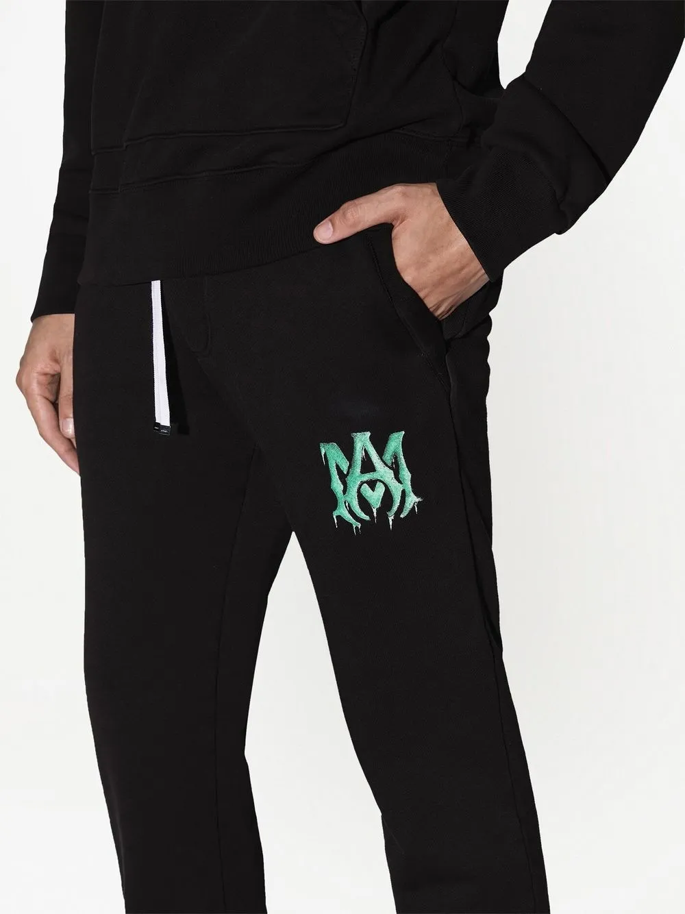 Amiri Logo Motif Organic Cotton Track Pants Farfetch