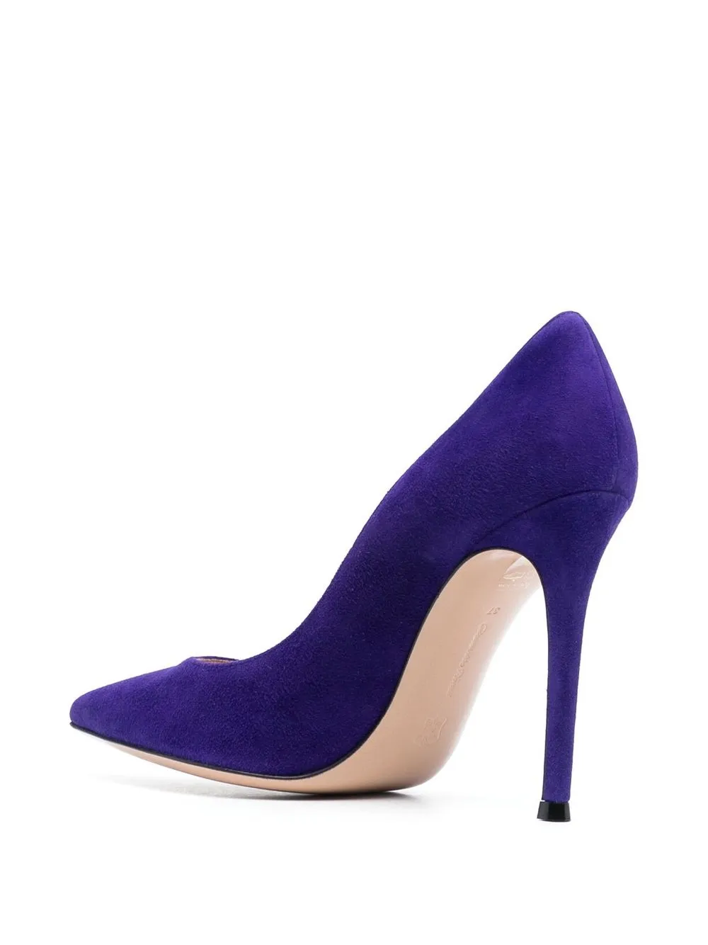 Gianvito Rossi Scarpin Bico Fino De Camurça Salto 105mm Farfetch