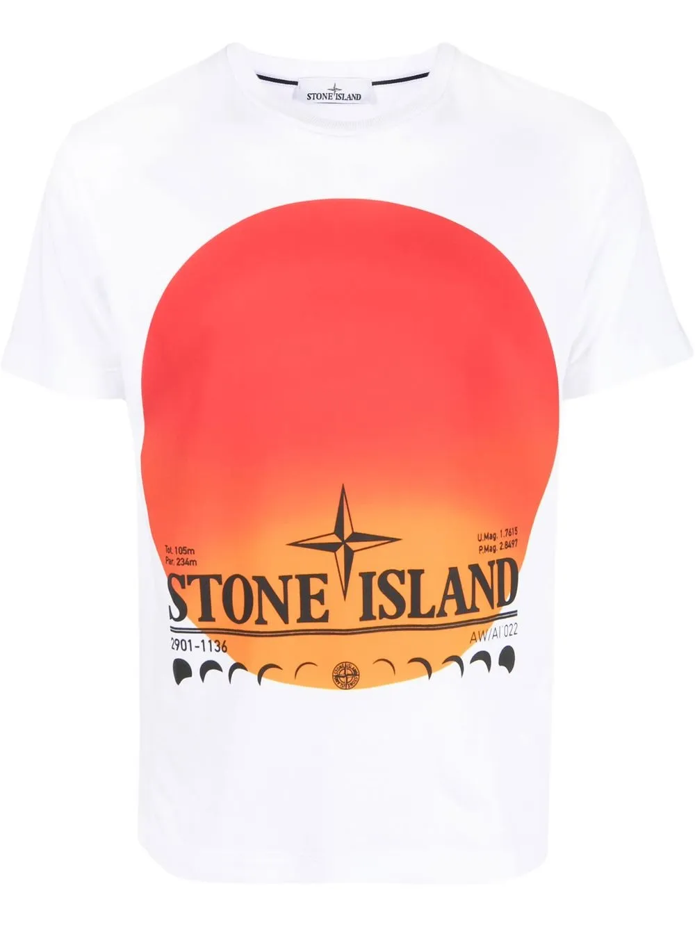 Stone Island Lunar Eclipse Two Cotton T Shirt In White ModeSens