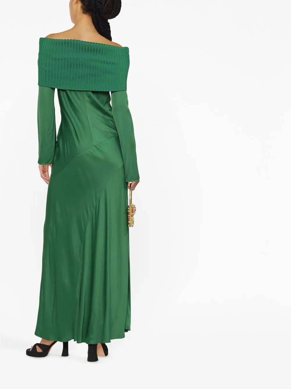 Philosophy Di Lorenzo Serafini Off Shoulder Long Sleeve Dress Farfetch