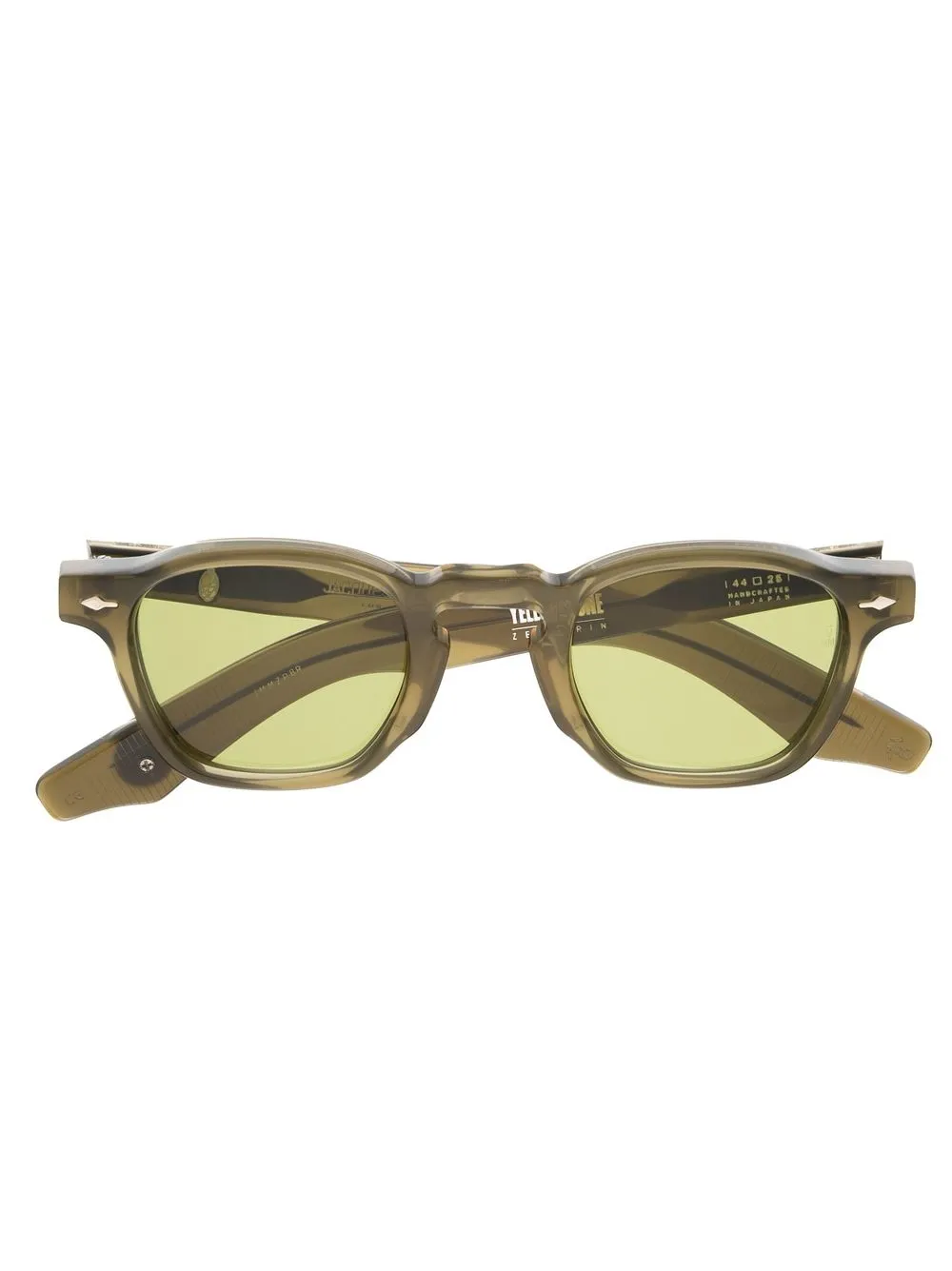 Jacques Marie Mage lentes de sol Zephirin con armazón redonda - Verde