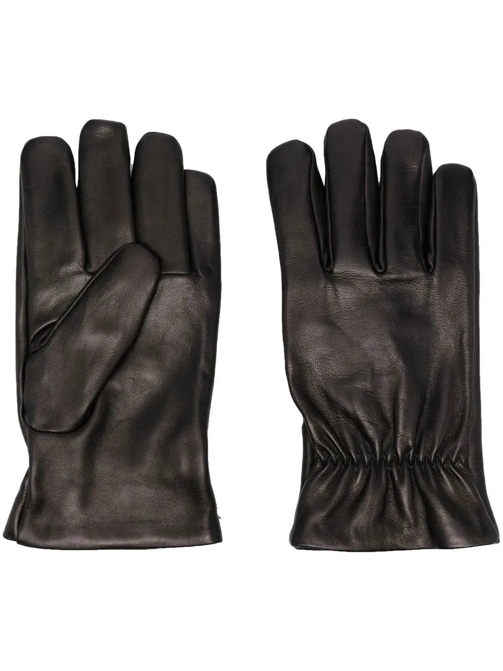 OAMC full-finger leather gloves - Black