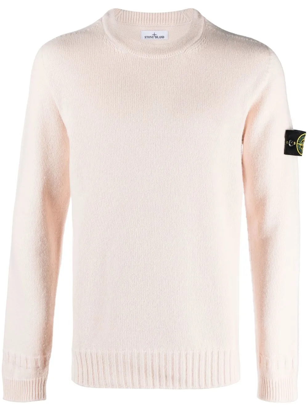 Stone Island Compass-patch wool jumper - Pink