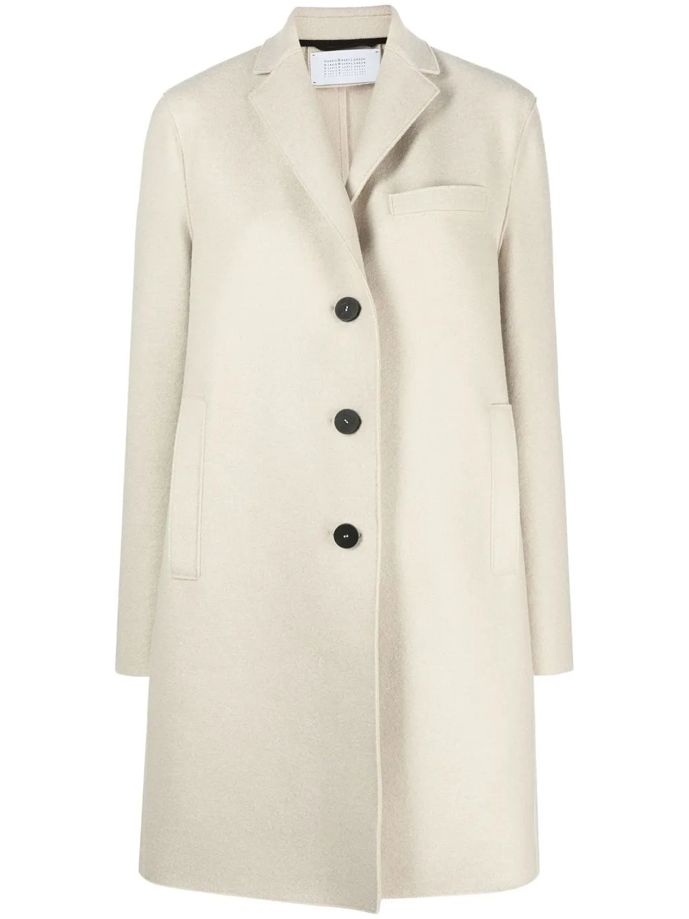 Harris Wharf London single-breasted wool coat - Neutro