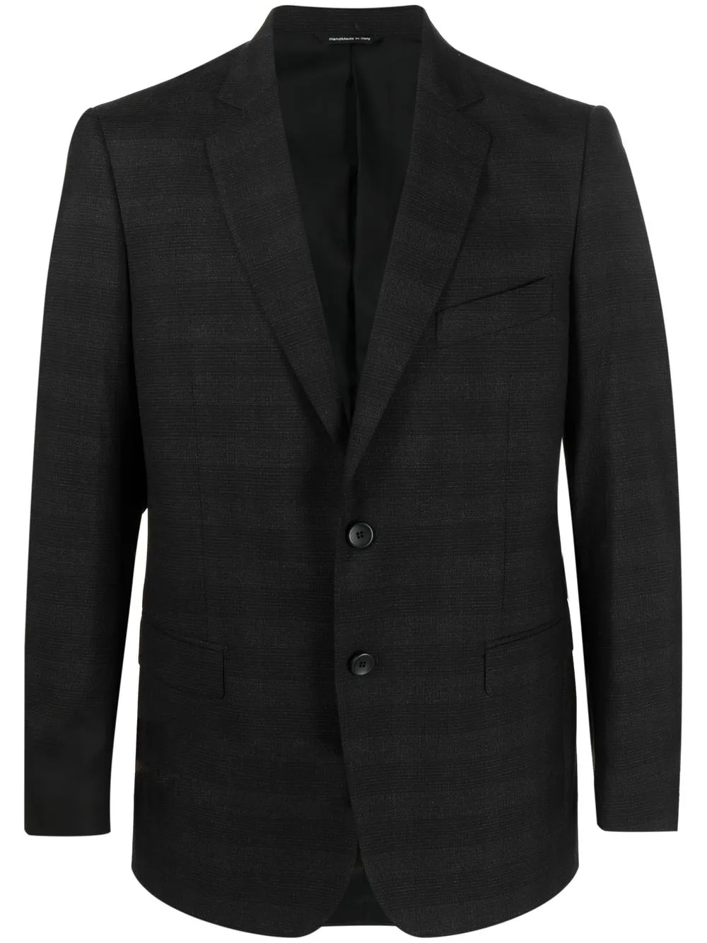 Tonello checked single-breasted jacket - Black