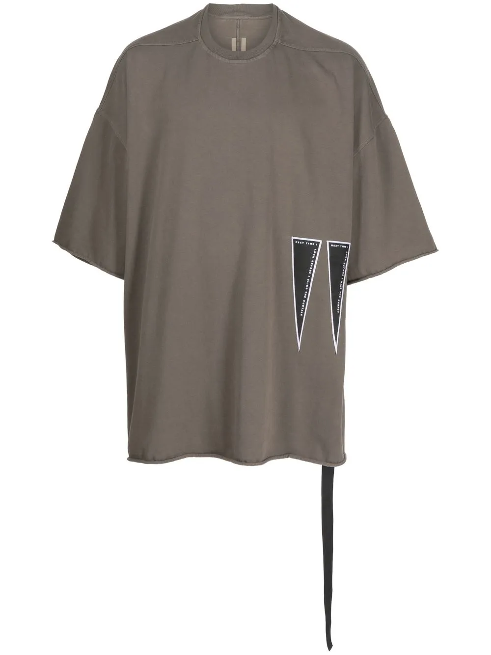 Rick Owens DRKSHDW logo-print short-sleeved T-shirt - Brown