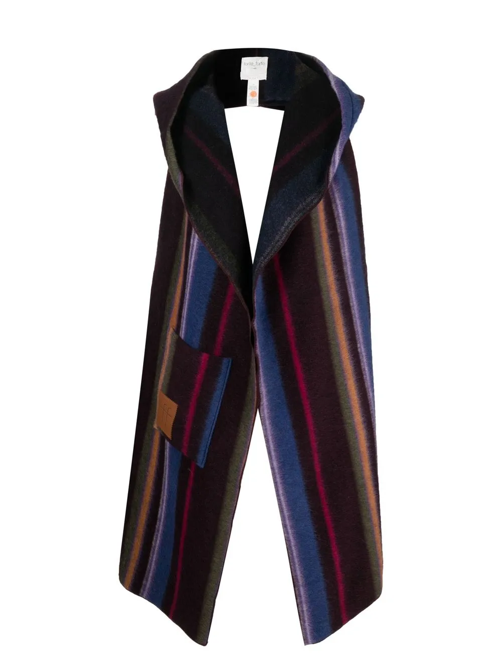 Forte Forte striped knitted scarf - Pink