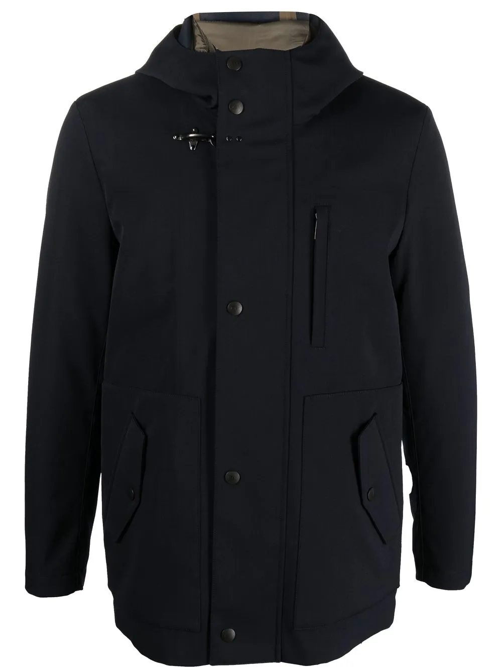 Fay double-layer padded coat - Blue
