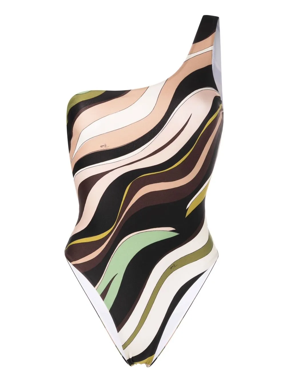 PUCCI Emilio one-shoulder swimsuit - Black