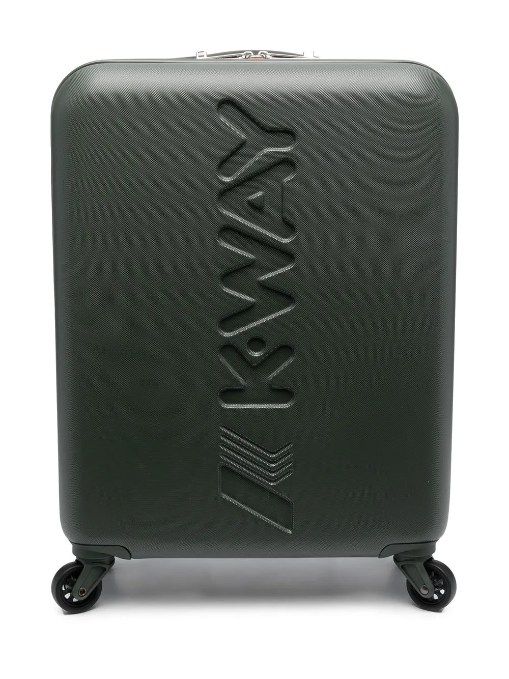 K Way Kids logo-debossed luggage case - Green