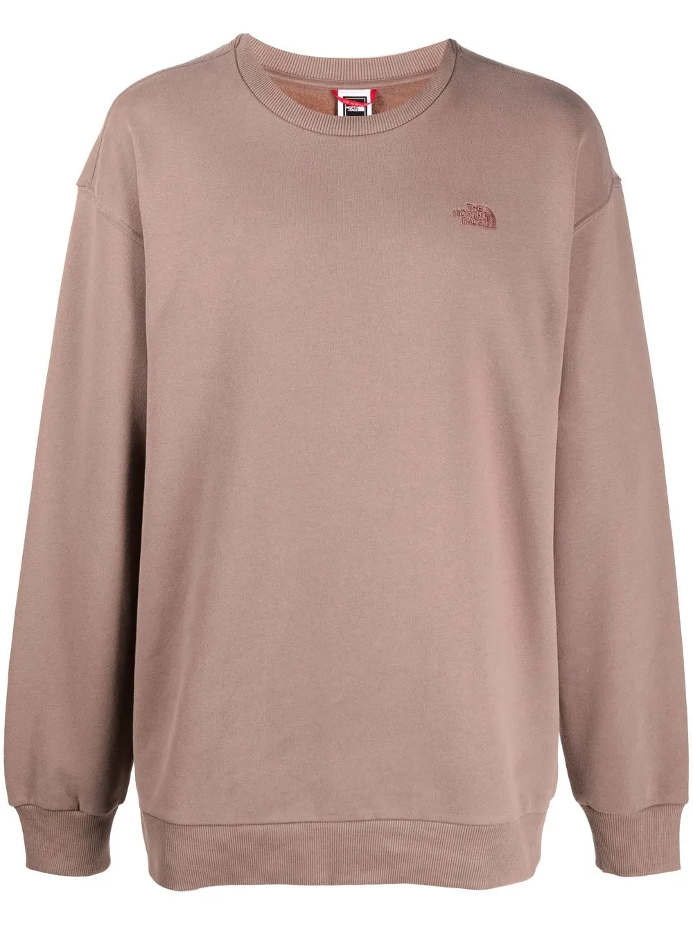 The North Face embroidered-logo sweatshirt - Brown