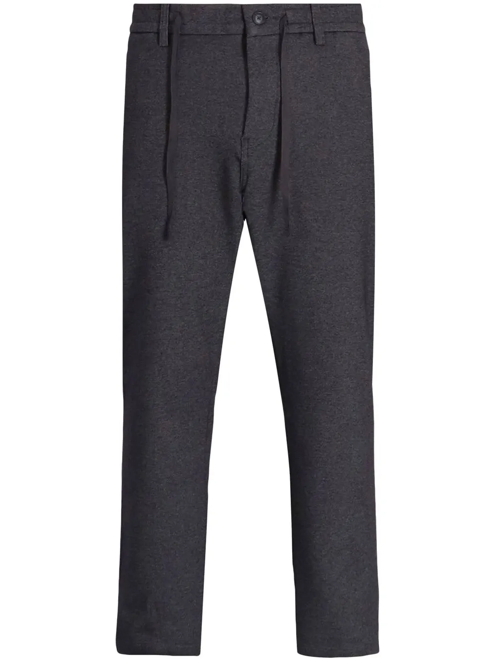 BOSS drawstring-waist straight-leg trousers - Grey