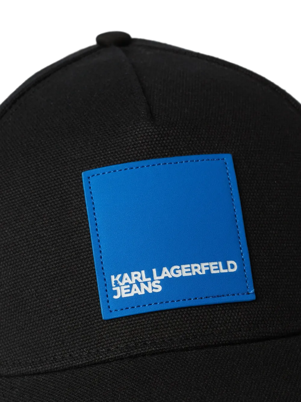 Karl Lagerfeld Jeans Logo Appliqu Baseball Cap Black Farfetch