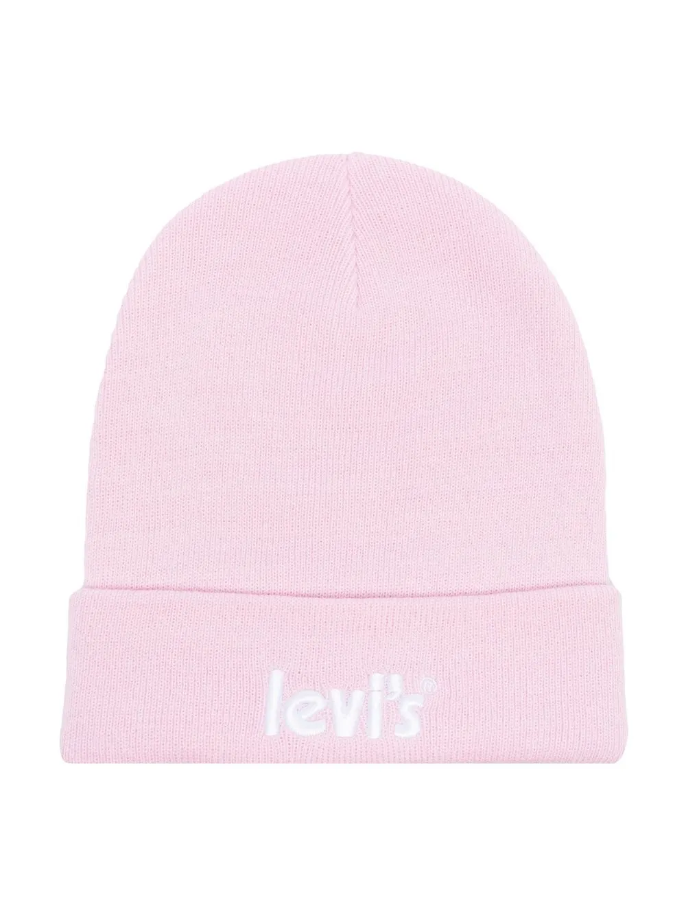 Levi's Kids embroidered-logo knitted beanie - Pink