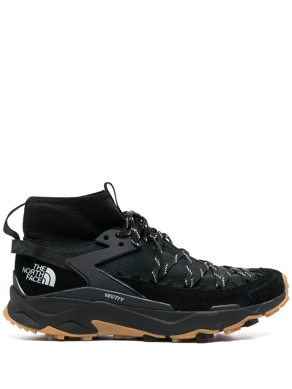 The North Face logo-print lace-up boots - Black
