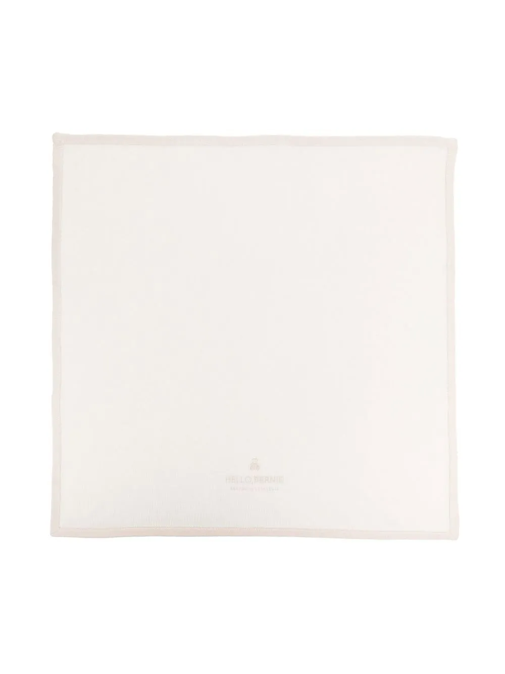 Brunello Cucinelli Kids logo-print cashmere blanket - Neutrals