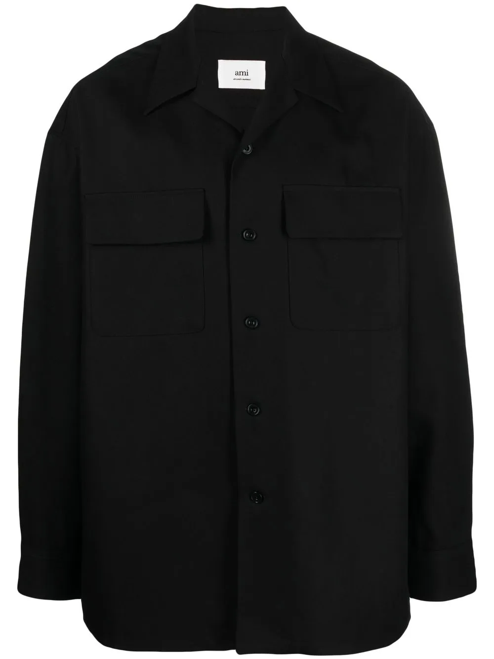 AMI Paris long-sleeve button-up shirt - Black