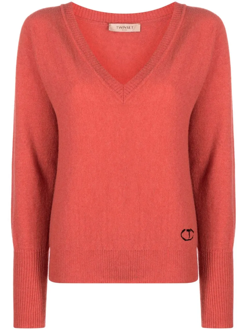 TWINSET V-neck knitted jumper - Pink